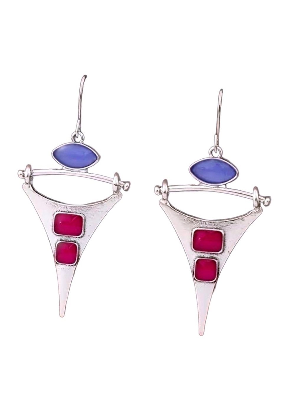 New -Sleek & Stylish -Uniquely Designed Stainless Steel Geometric Earrings